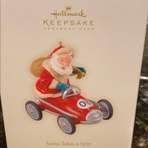 HALLMARK 2008 SANTA TAKES A SPIN  ORNAMENT